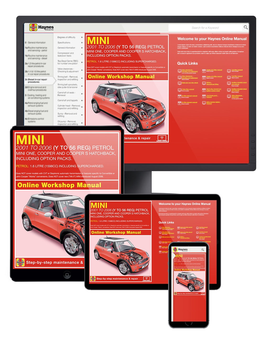 MINI Petrol (July 2001-2006) Haynes Online Manual