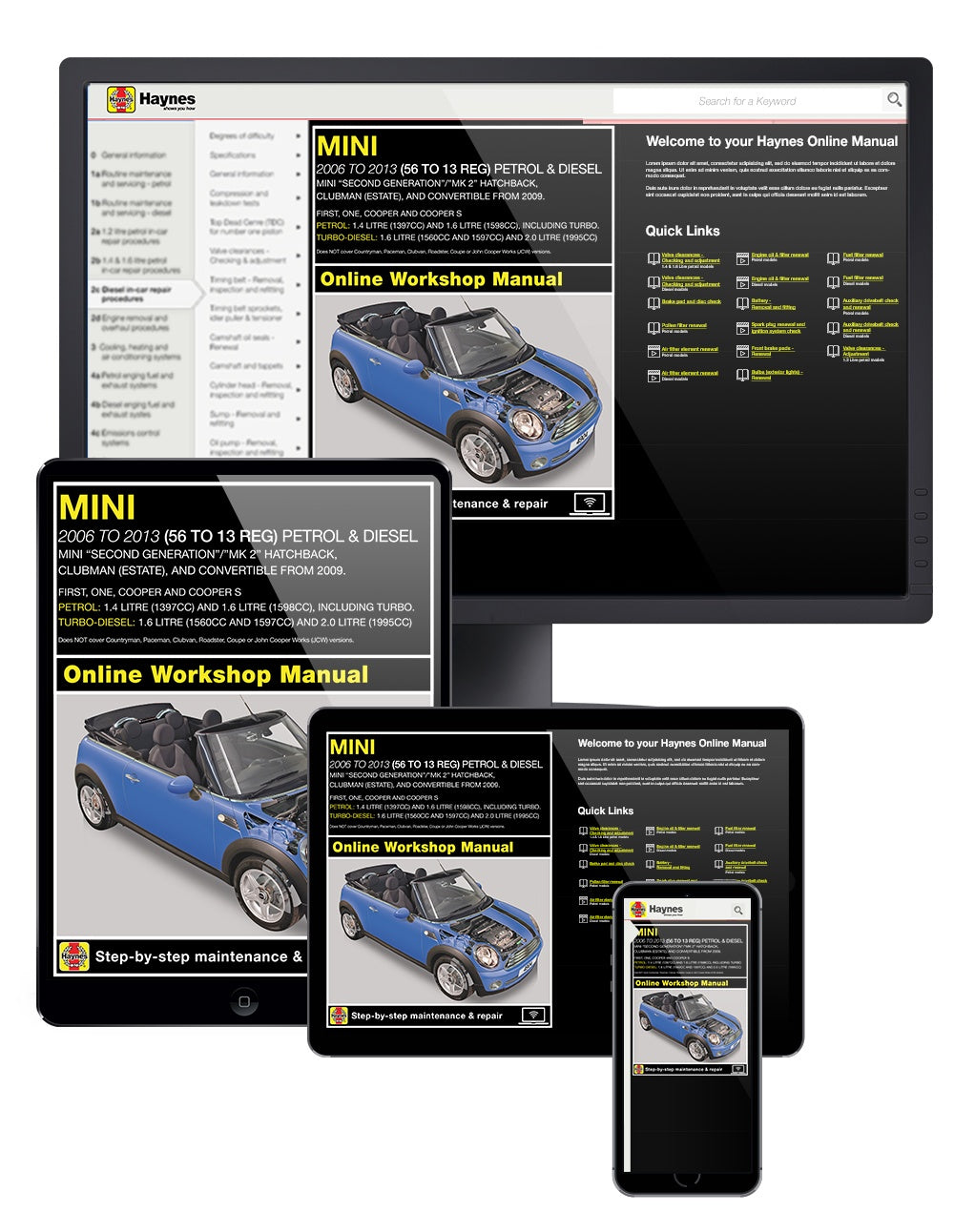 MINI Petrol & Diesel (Nov 2006-2013) Haynes Online Manual