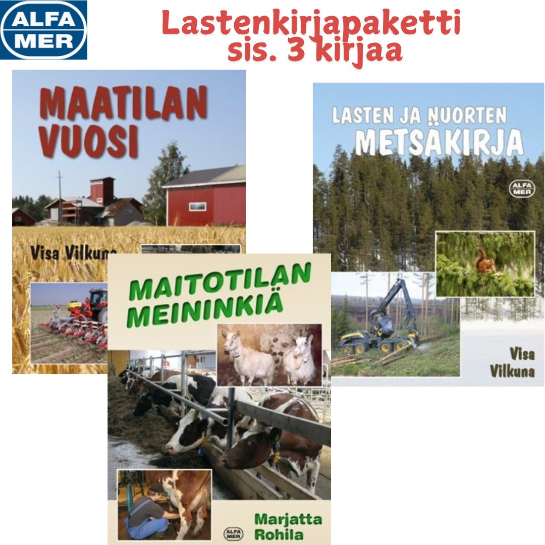 Lastenkirjapaketti, sis. 3 kirjaa