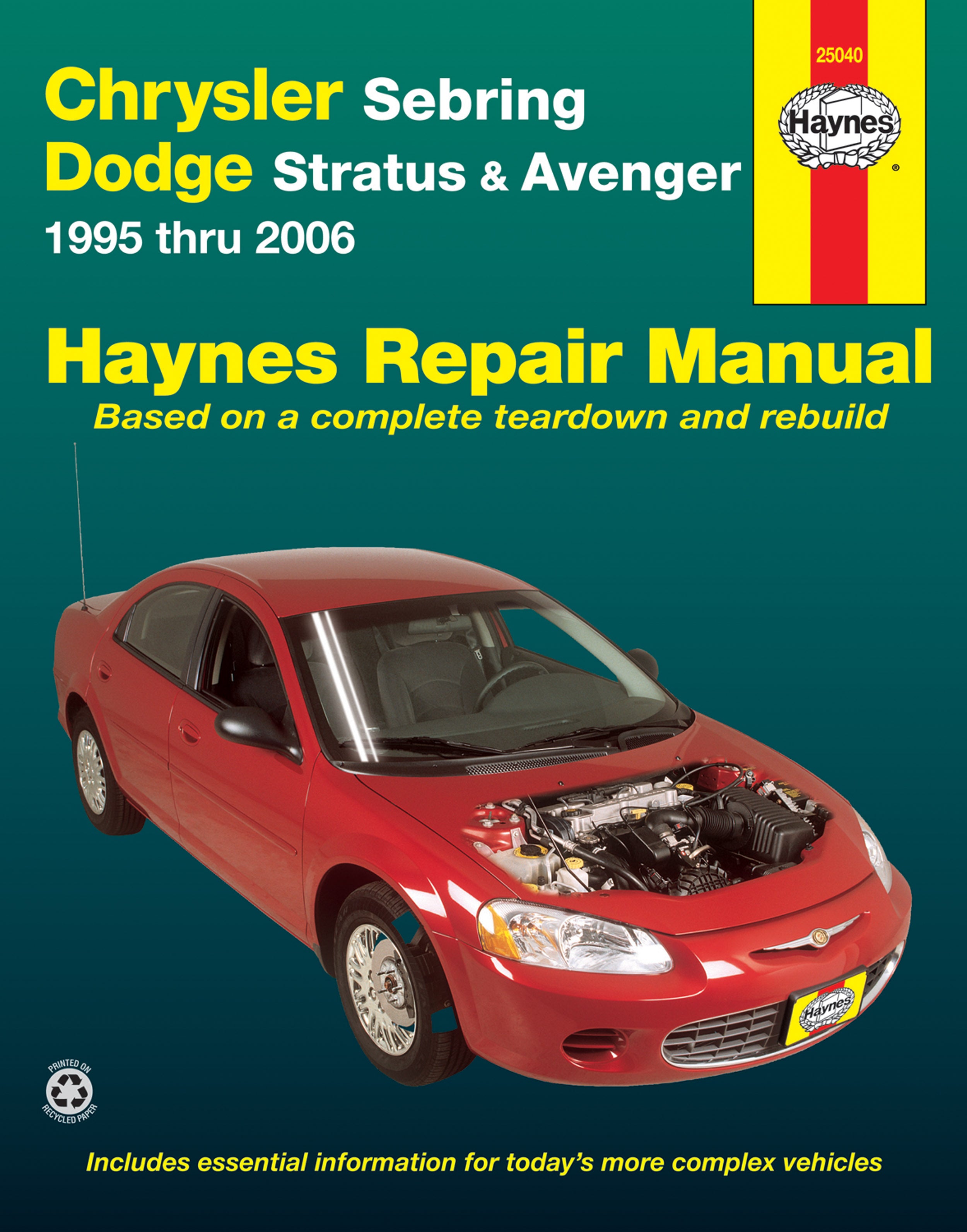 Chrysler Sebring/Dodge Stratus/Avenger 1995 - 2006