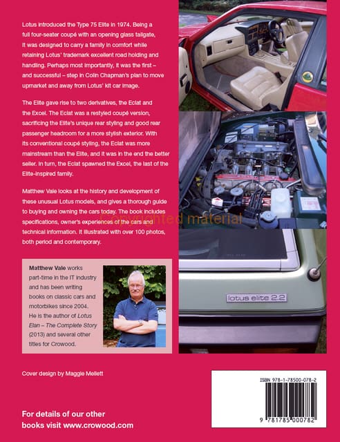 Lotus Elite, Eclat and Excel An Enthusiast's Guide