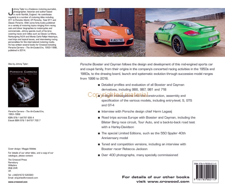 Porsche Boxster and Cayman The Complete Story