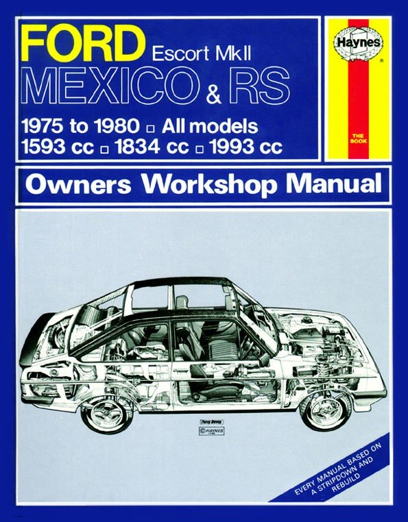 Ford Escort Mk II Mexico, RS 1800 & RS 2000 (75 - 80) Haynes Repair Manual - Digital Edition