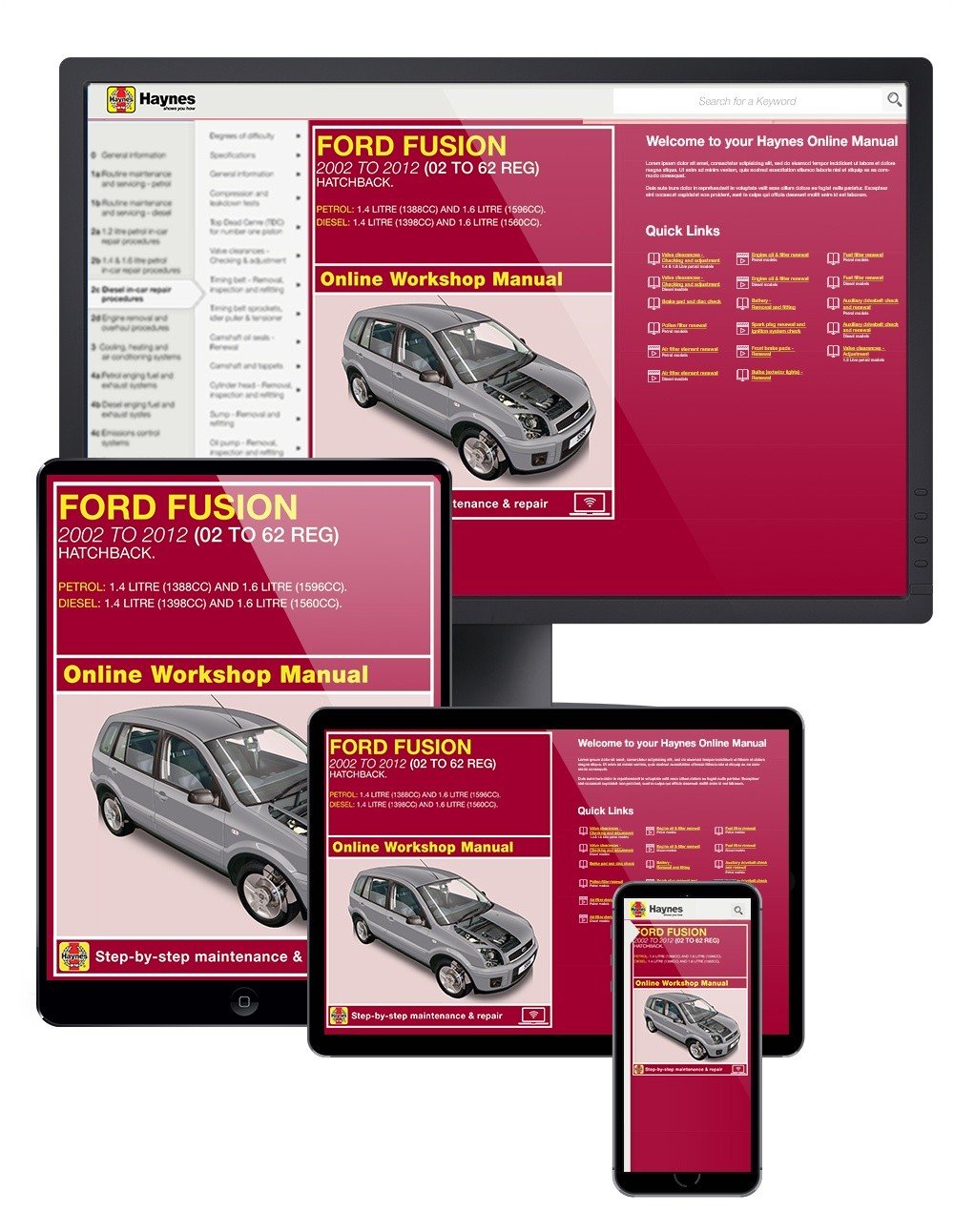 Ford Fusion Petrol & Diesel (2002-2012) Haynes Online Manual
