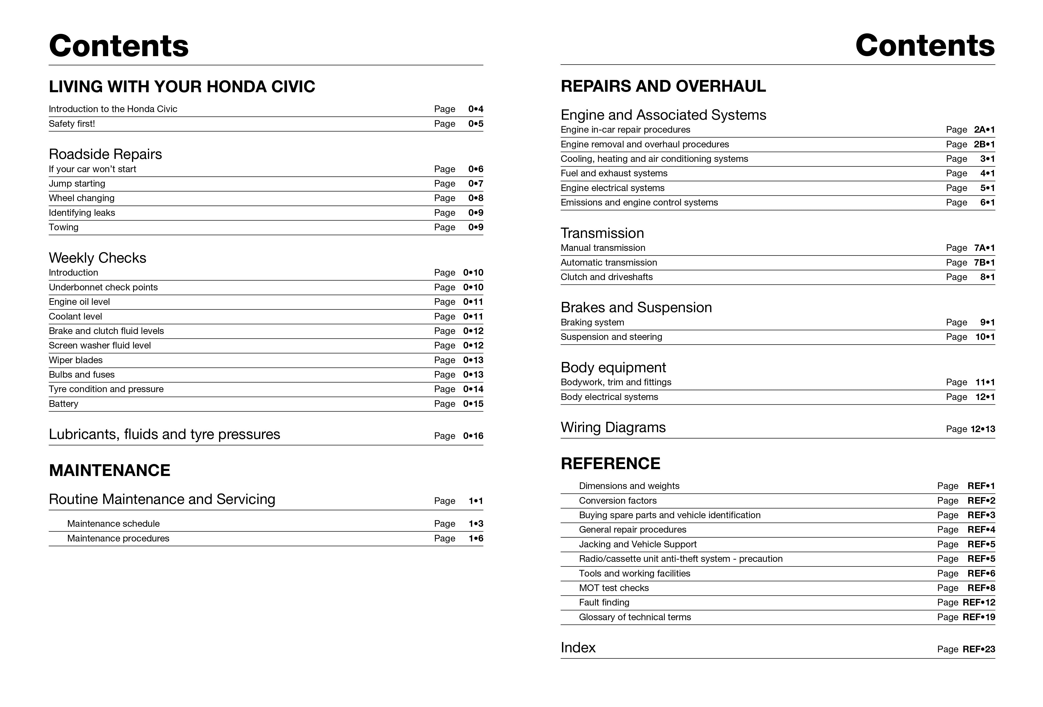 Honda Civic (Nov 91 - 96) Haynes Repair Manual - Digital Edition