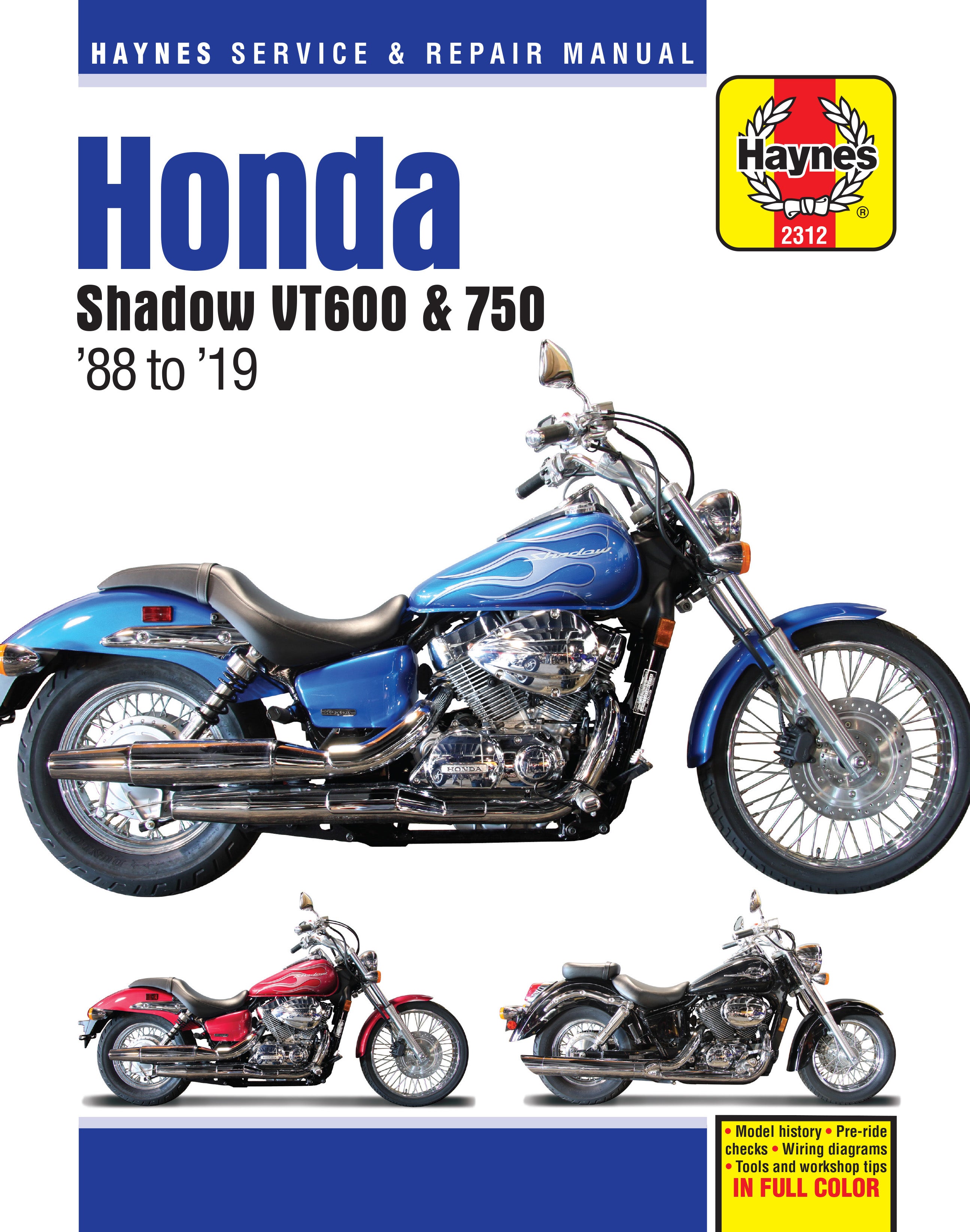 Honda Shadow VT600&750 1988-2019