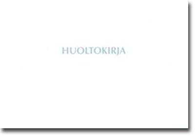 Huoltokirja, A5L, 16 sivua