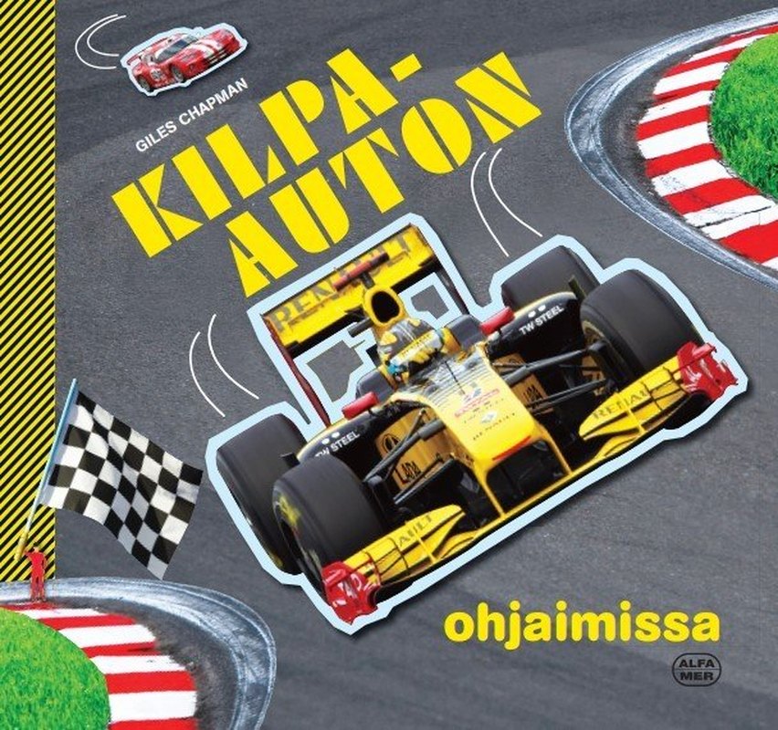 At the controls of a racing car