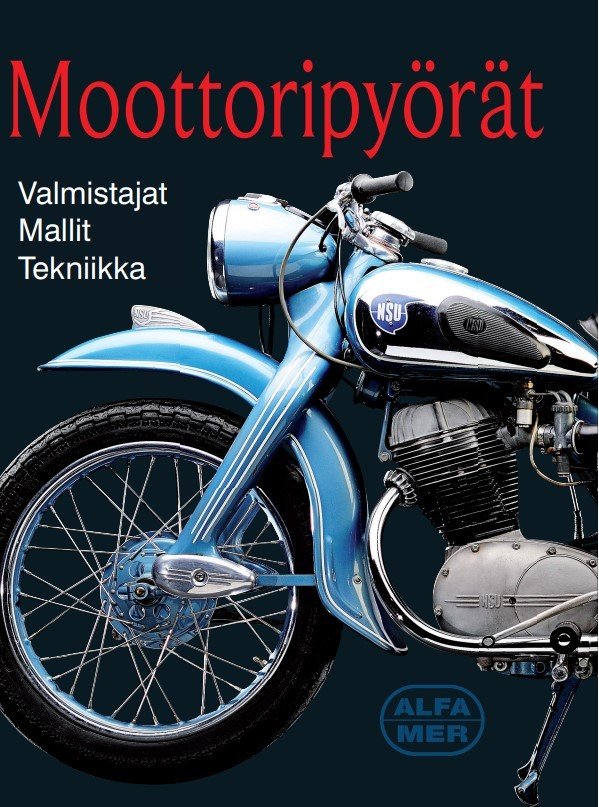 Moottoripyöräkirjapaketti, sis. 4 kirjaa