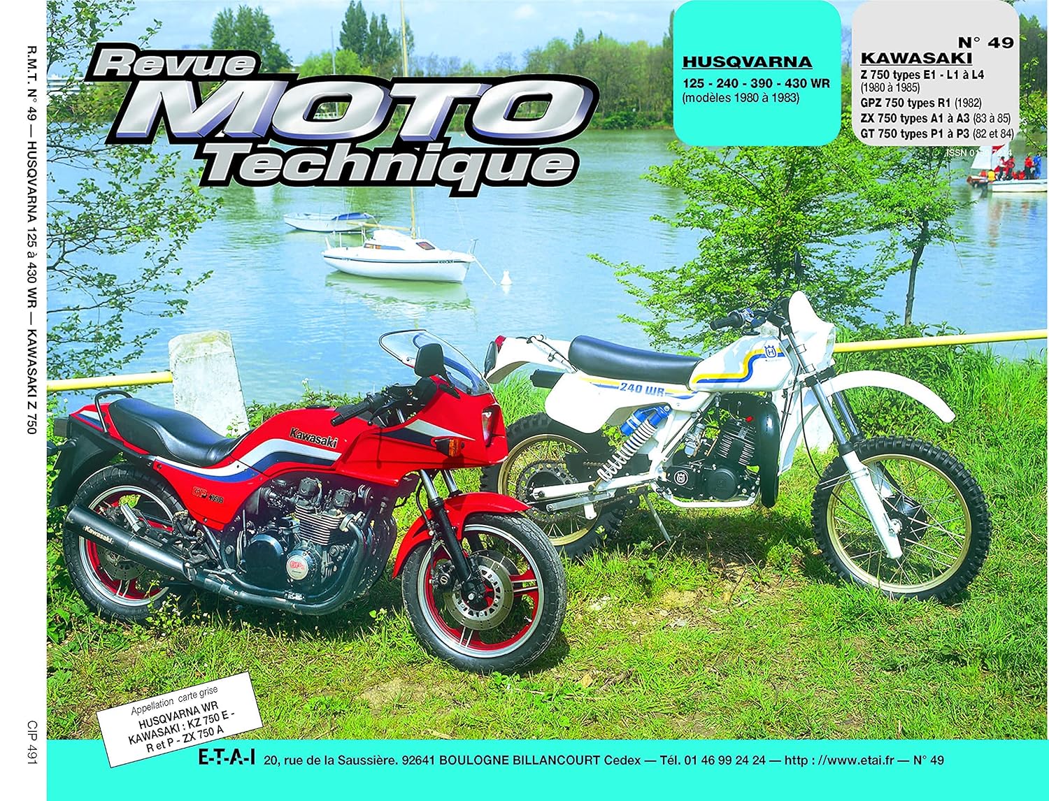 Husqvarna 125,240,390,430 80-83/Kawasaki Z/GPZ/ZX/GT750 80-85