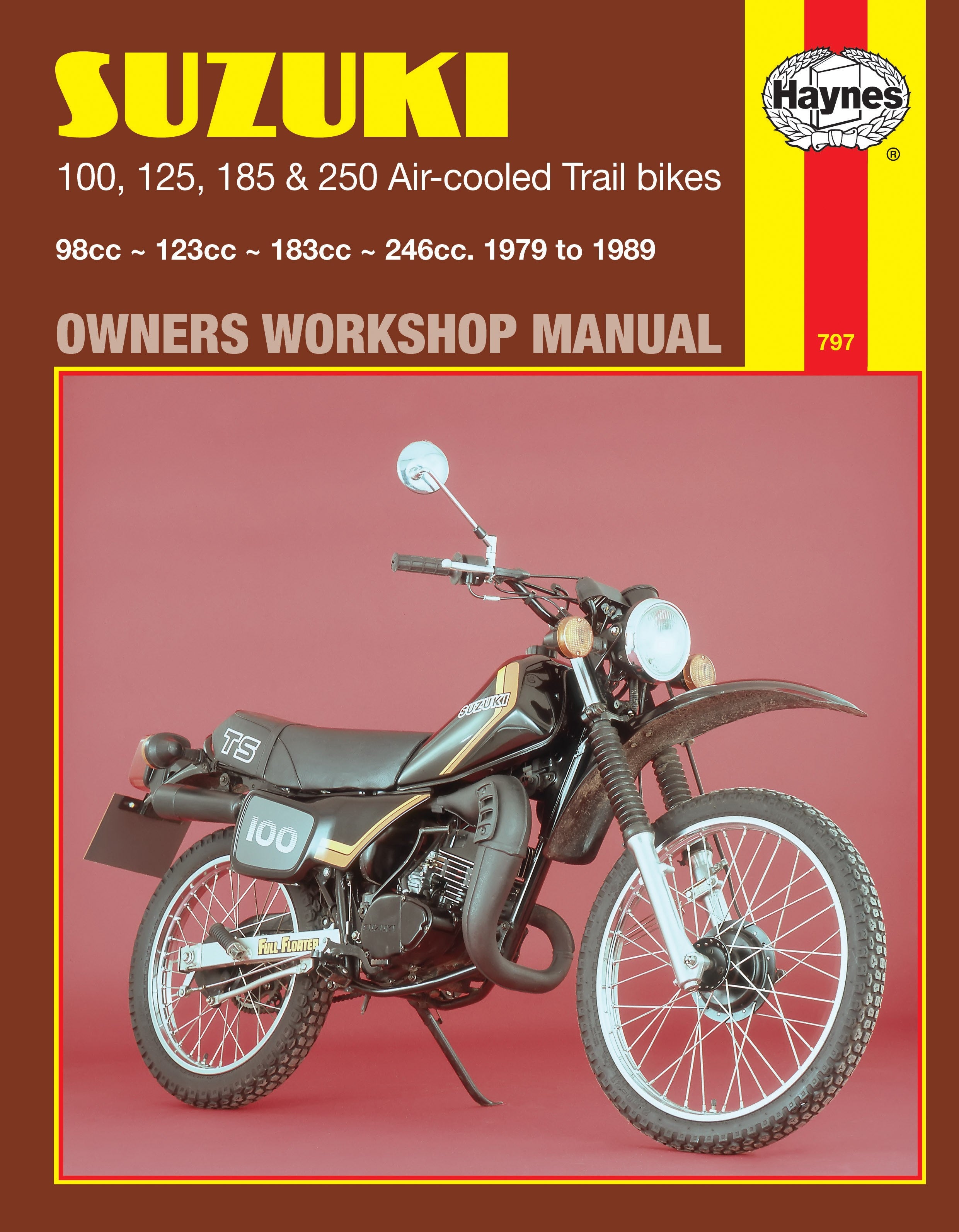 Suzuki 100, 125, 185 & 250 Air-cooled Trail bikes (79 - 89) Haynes Repair Manual - Digital Edition