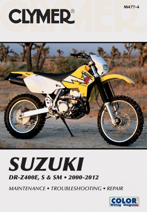 Suzuki DR-Z400E, S & SM Manual Motorcycle (2000-2012) Service Repair Manual Online Manual
