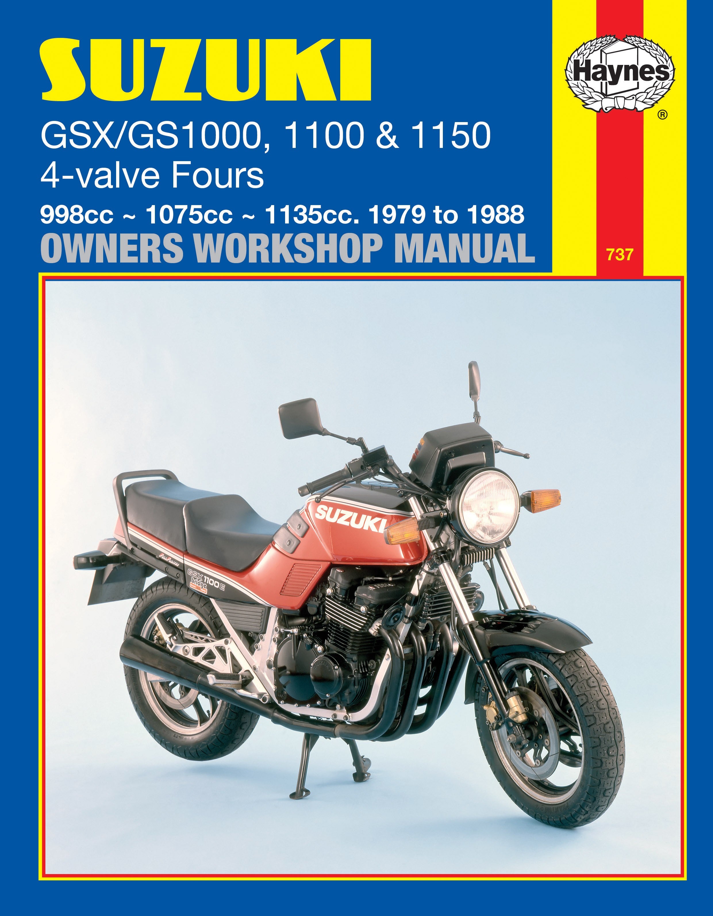 Suzuki GS/GSX1000, 1100 & 1150 4-valve Fours (79 - 88) Haynes Repair Manual - Digital Edition