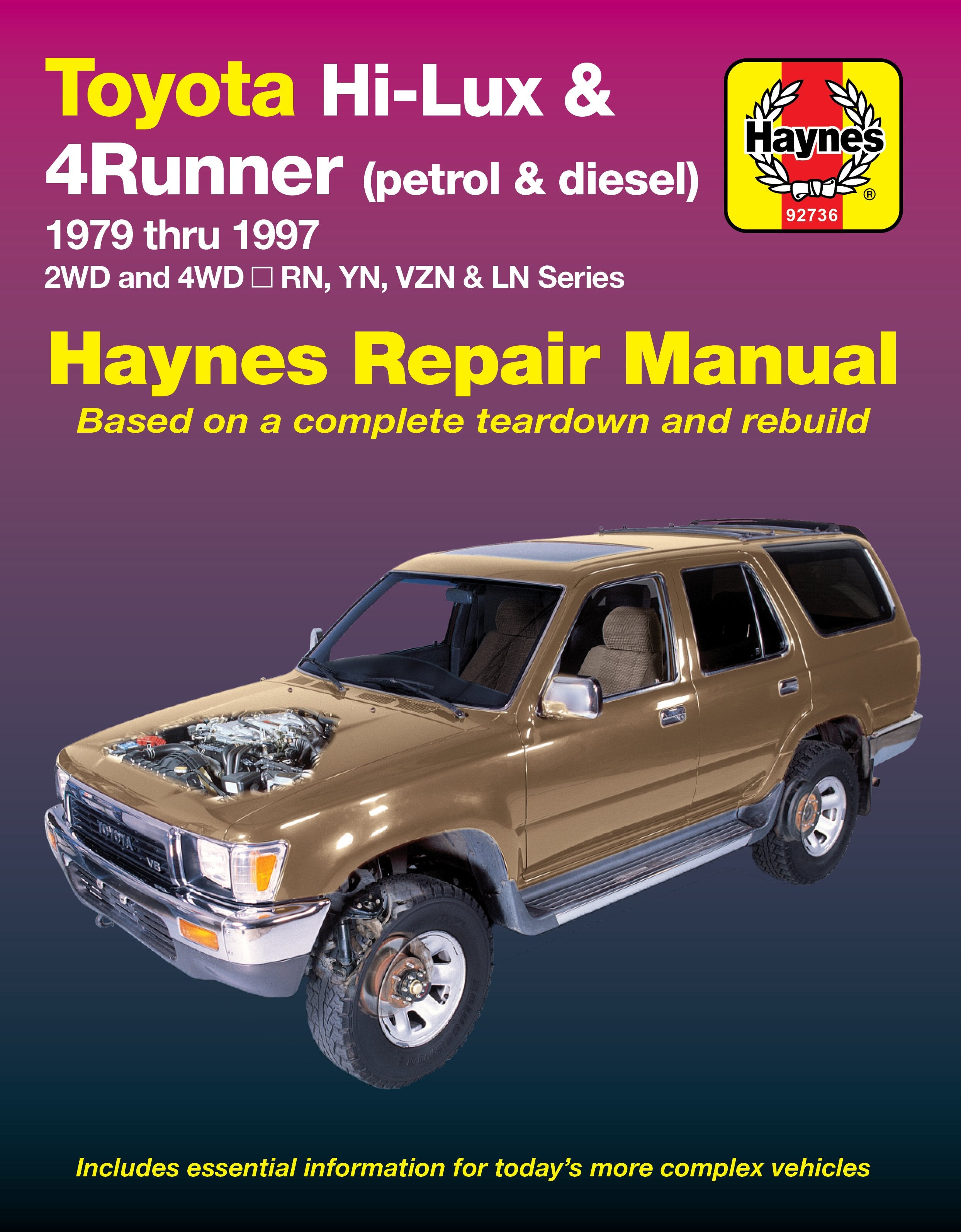 Toyota Hi-Lux & 4Runner (petrol & diesel) 1979 - 1997