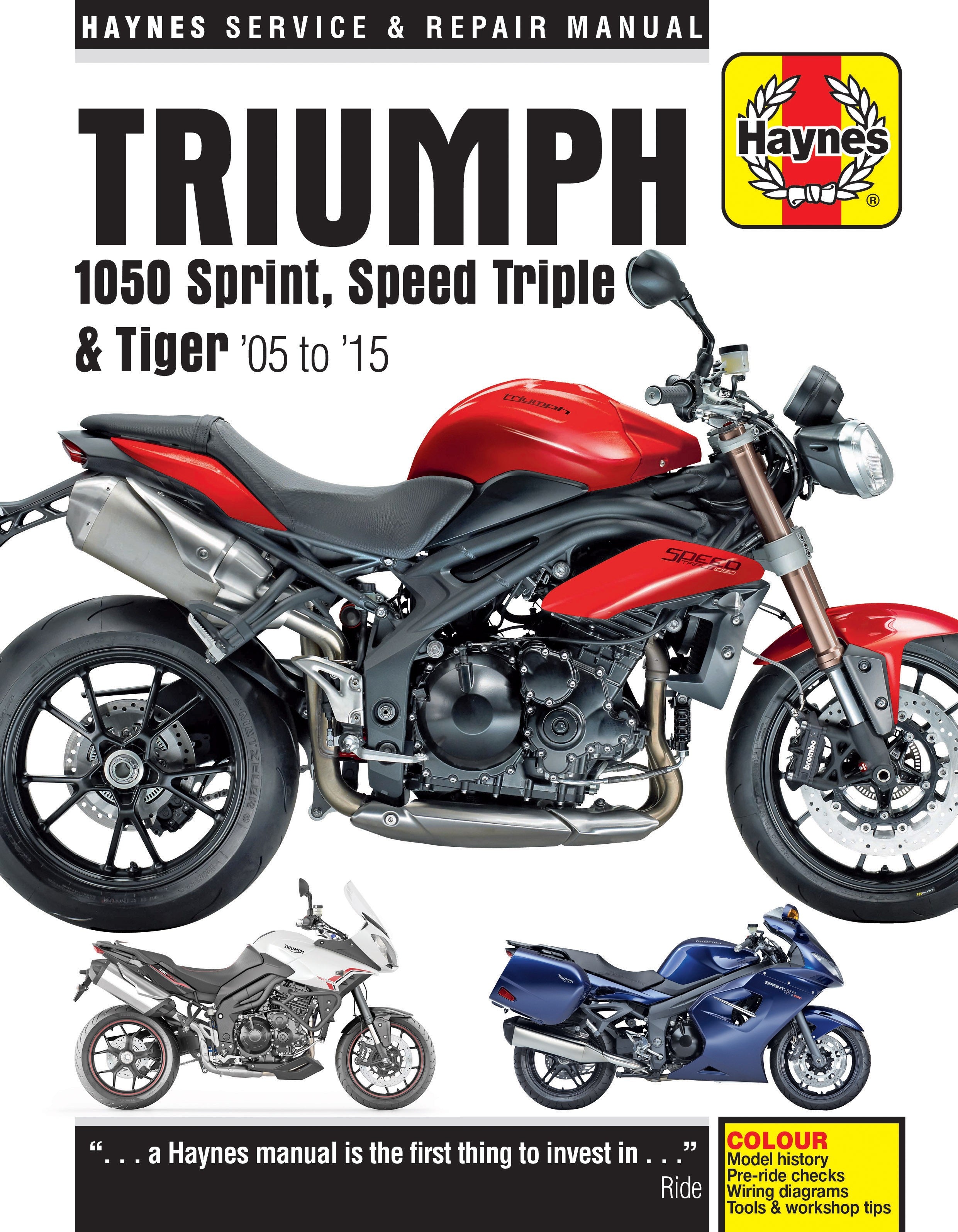 Triumph 1050 Sprint ST, Speed Triple & Tiger (05 - 15)