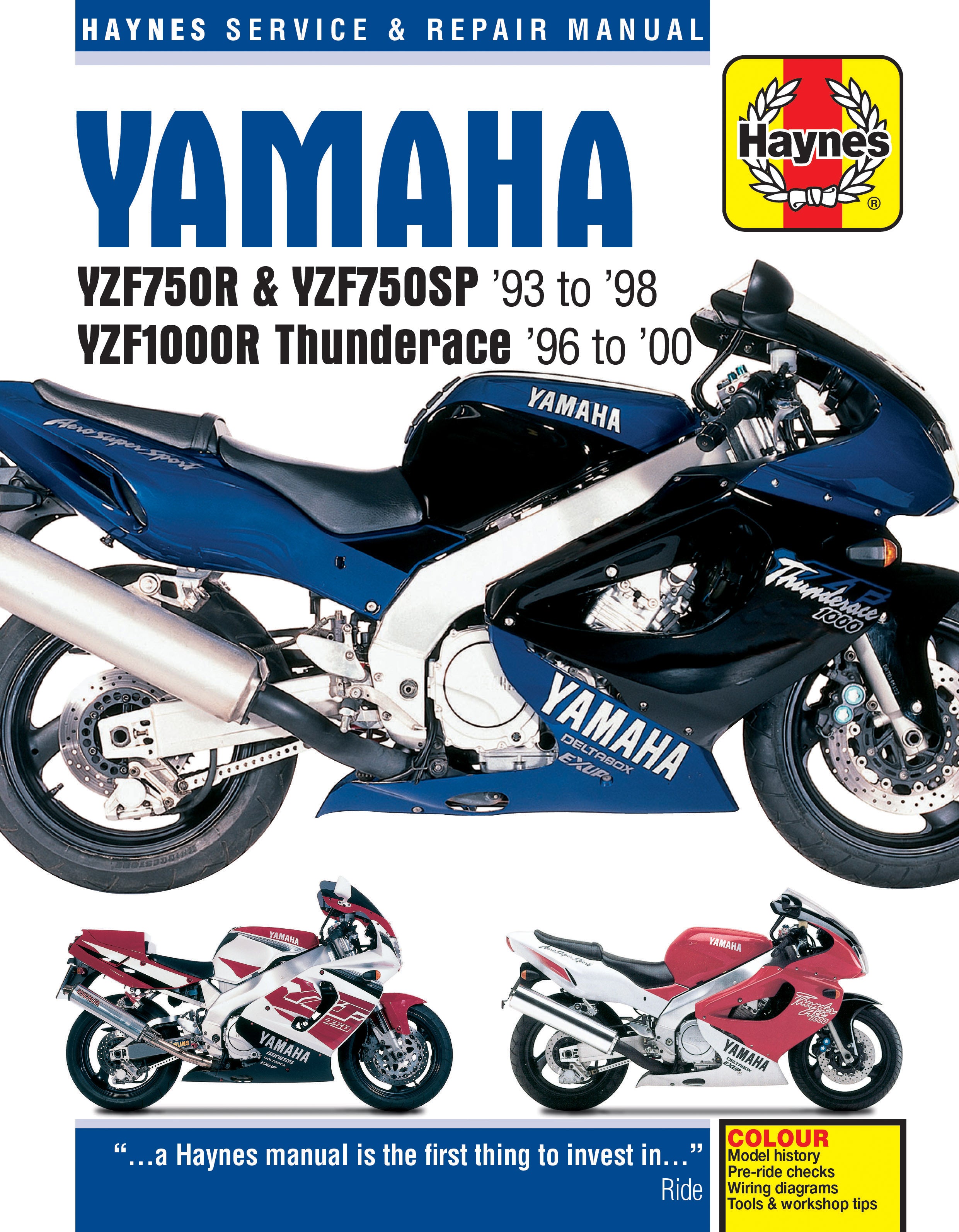 Yamaha YZF750R & YZF750SP & YZF1000R Thunderace 1993-2000