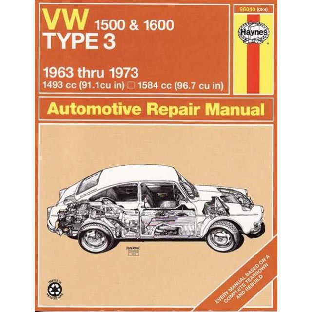 VW 1500, 1600 Type 3 1963-73