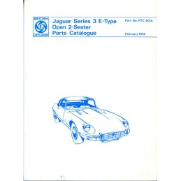 Jaguar Series 3 E-Type Open 2-Seater Parts Catalogue