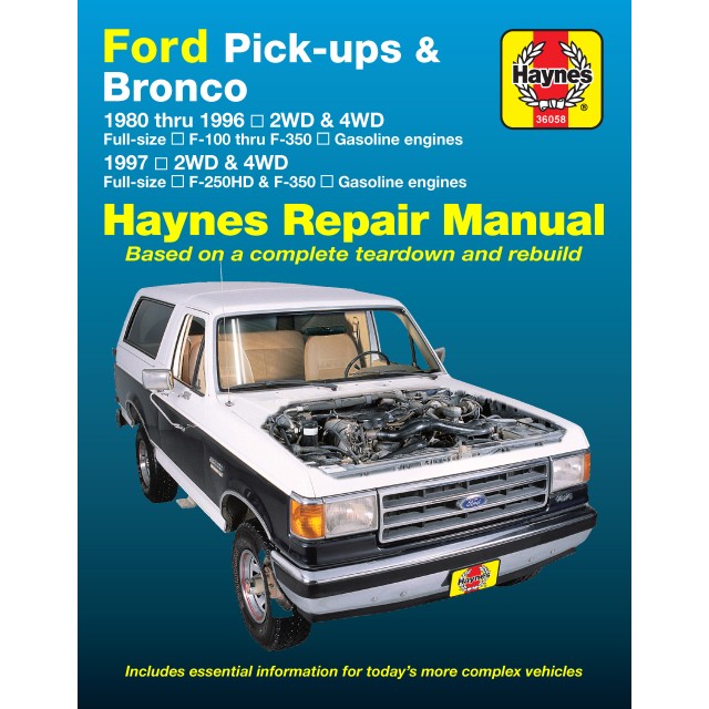 Ford Pick-Ups/ F100-350, Bronco 1980-1996