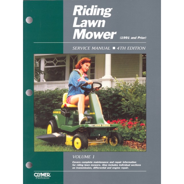 Riding Lawn Mover Service Manual Vol 1 - 1991
