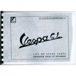 Piaggio Vespa G.L. List of Spare Parts (jälkipainos)