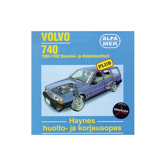 Volvo 740  1982-92 korjausopas CD:llä