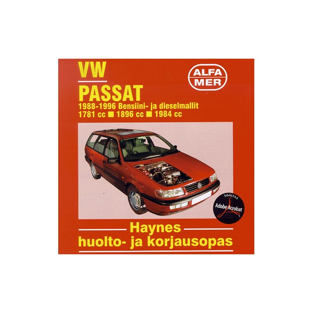 VW Passat 1988-96 korjausopas CD:llä