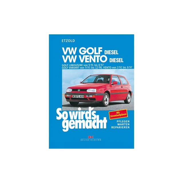 VW Golf III Diesel 9/91 - 8/97/Vento Diesel  2/92 - 8/97