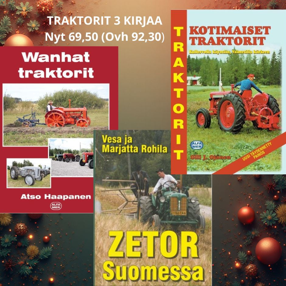 Traktorikirjapaketti, sis. 3 kirjaa