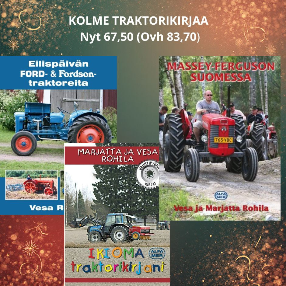Traktorikirjapaketti, sis. 3 kirjaa