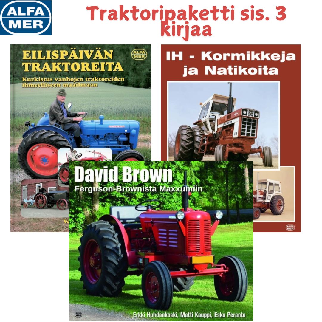 Traktorikirjapaketti, sis. 3 kirjaa