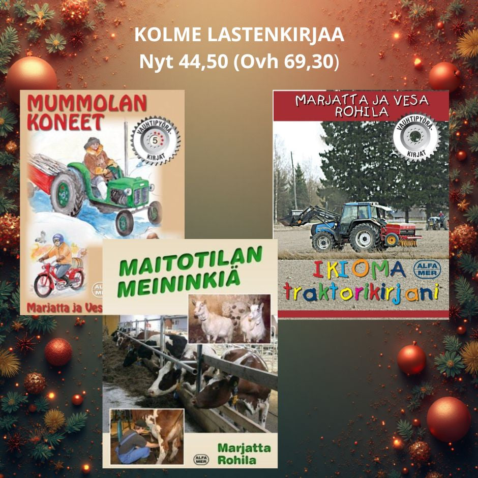 Lastenkirjapaketti sis. 3 kirjaa