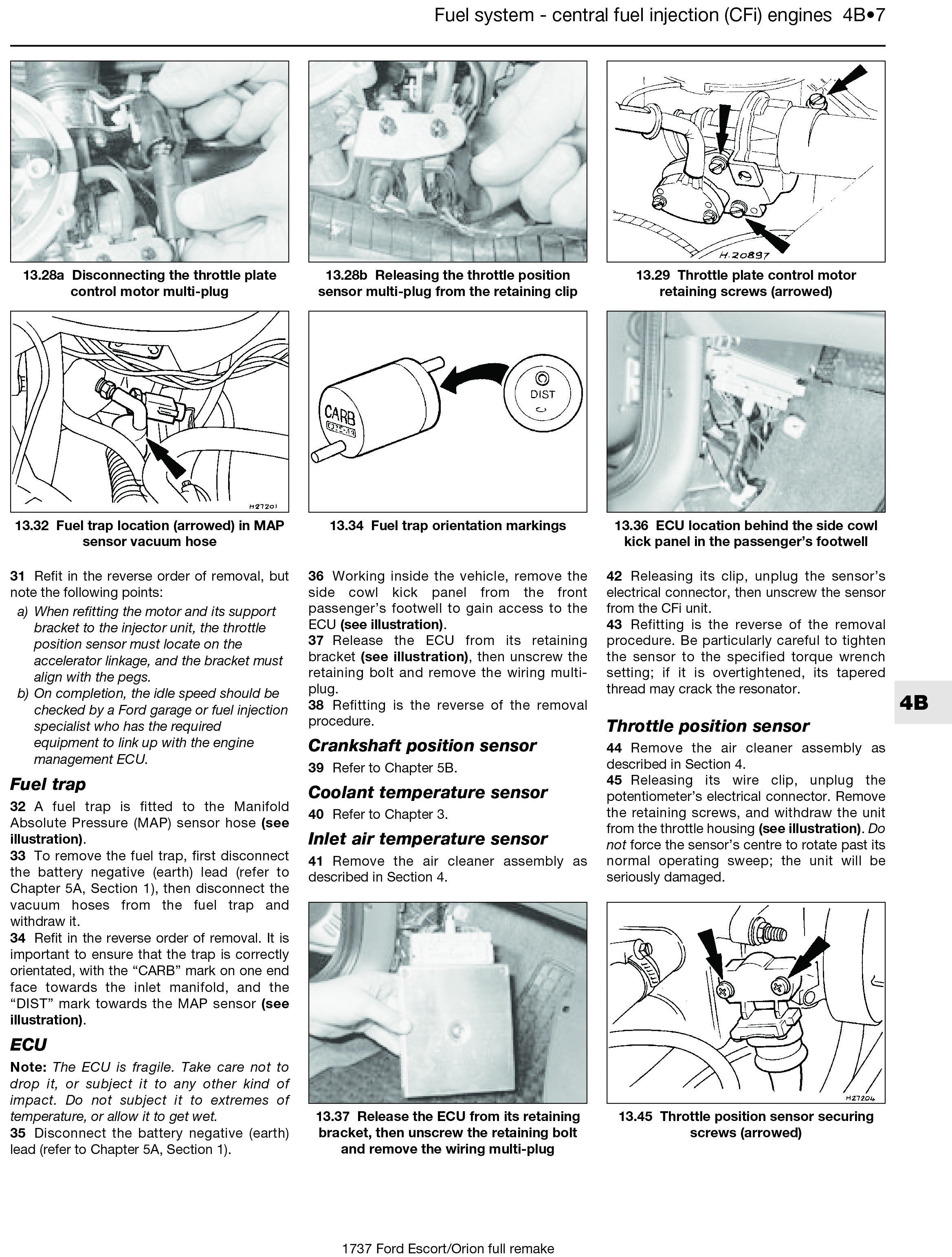 Ford Escort & Orion Petrol (Sept 90 - 00) Haynes Repair Manual - Digital Edition
