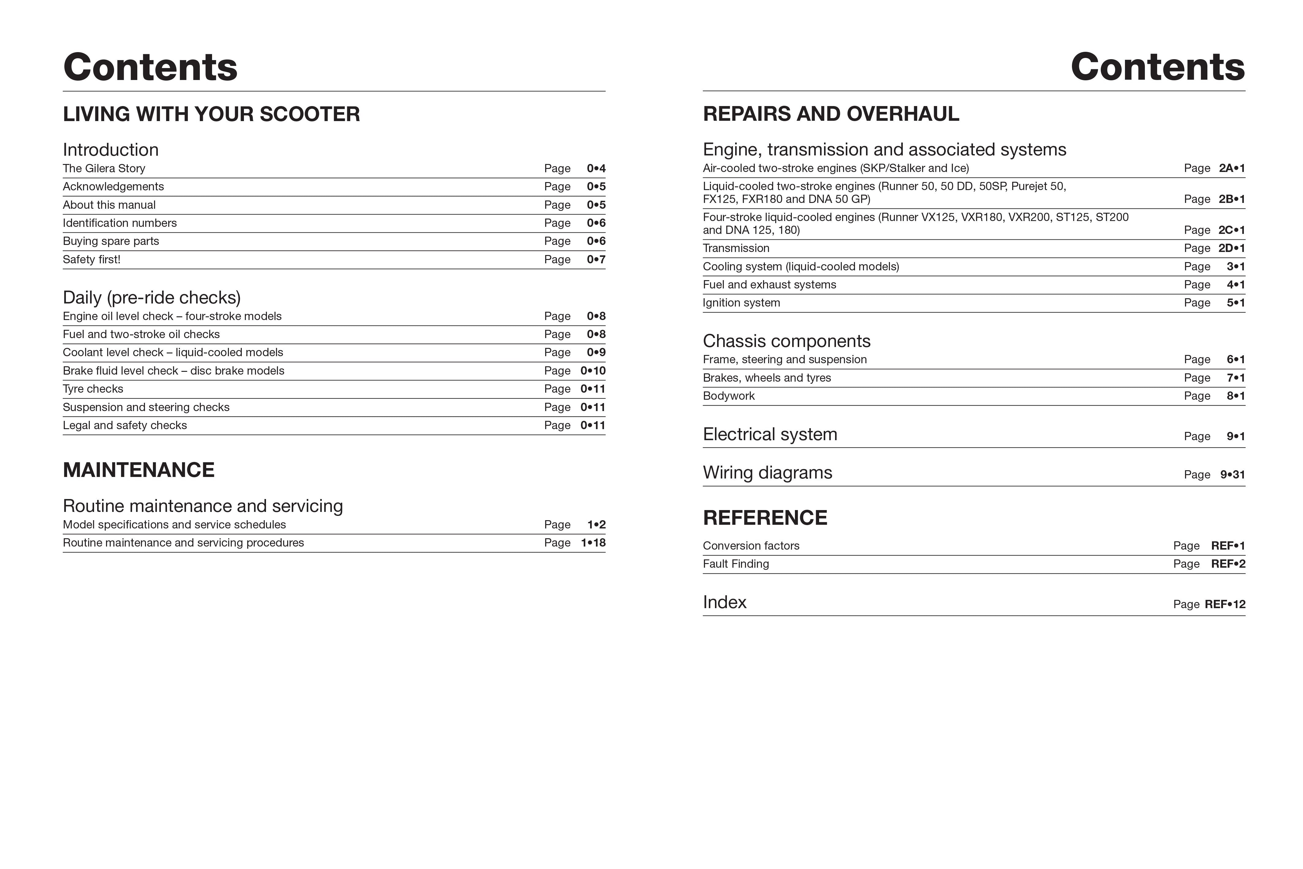 Gilera Runner, DNA, Ice & SKP/Stalker (97 - 11) Haynes Repair Manual - Digital Edition